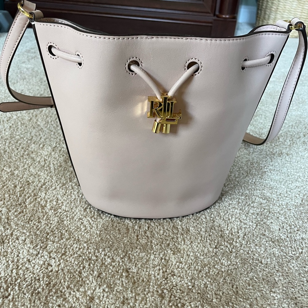 Ralph Lauren Pink Bucket Bag